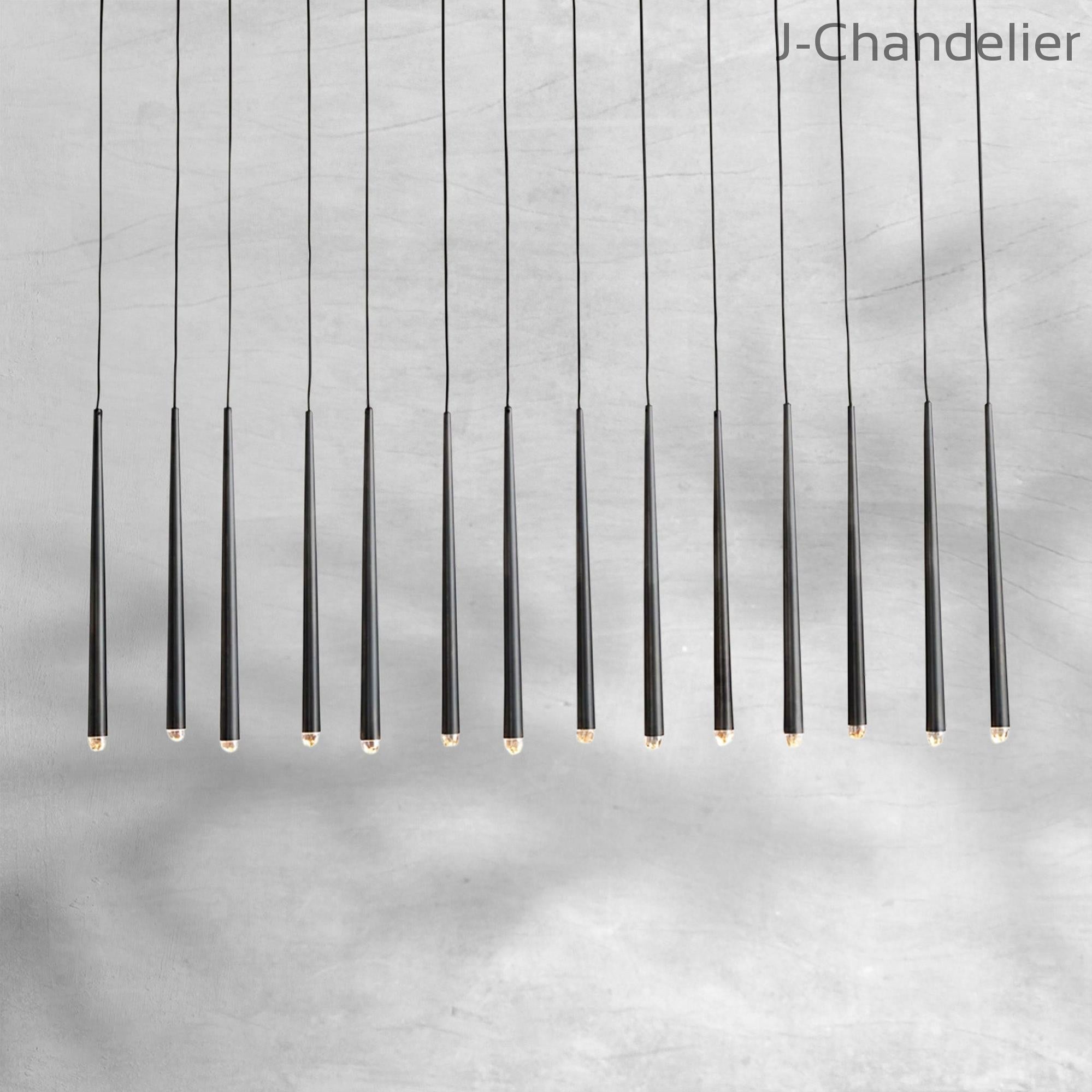 Aquitain Modern Linear Chandelier 60", 72"