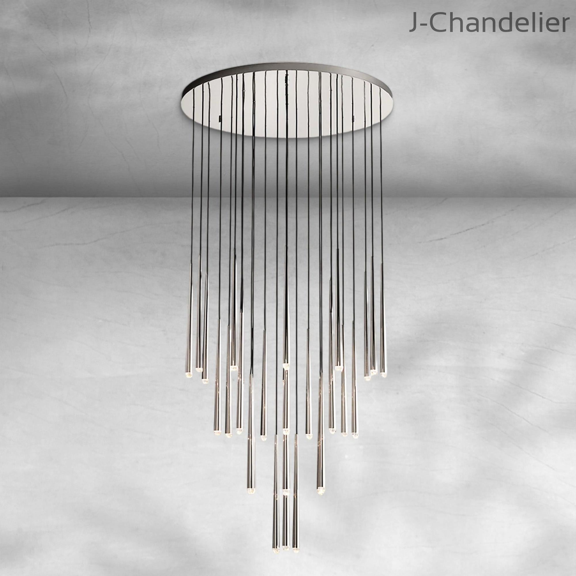 Aquitain Modern Round Chandelier 48"