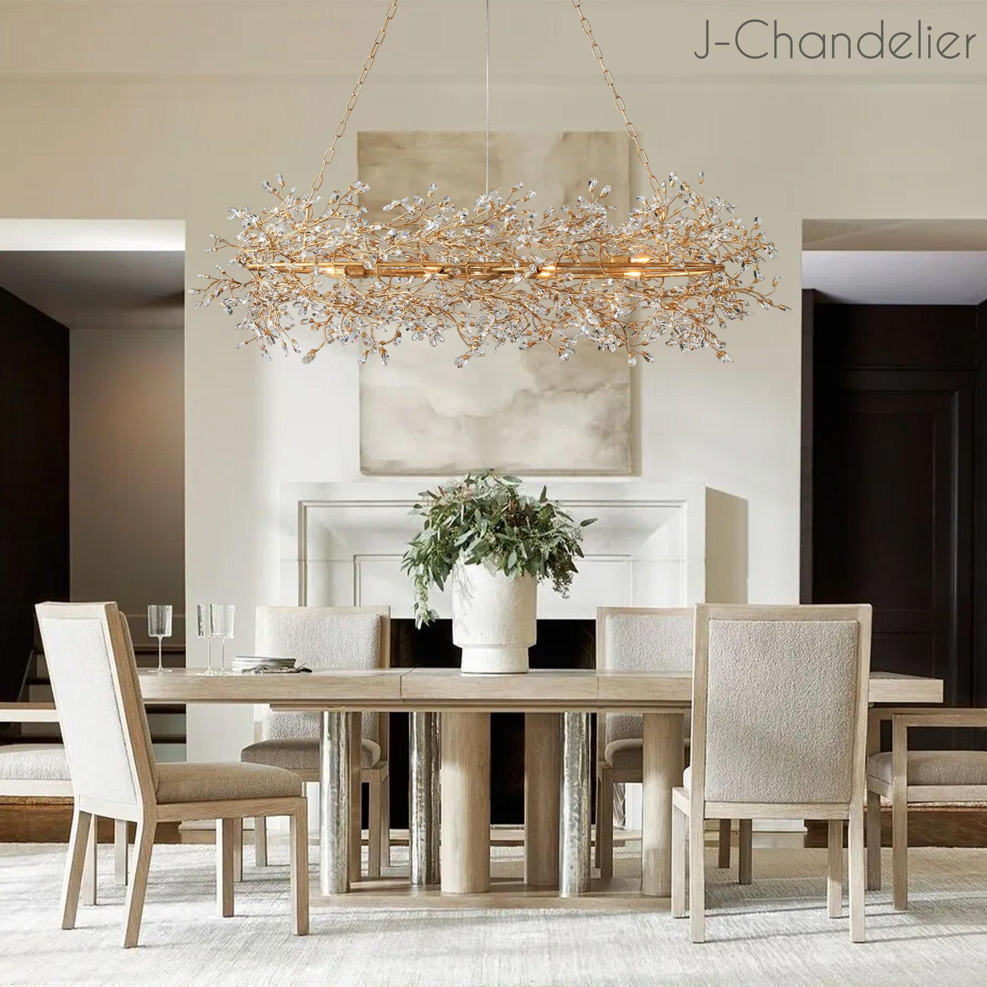 Fiore Oval Chandelier 62''74''