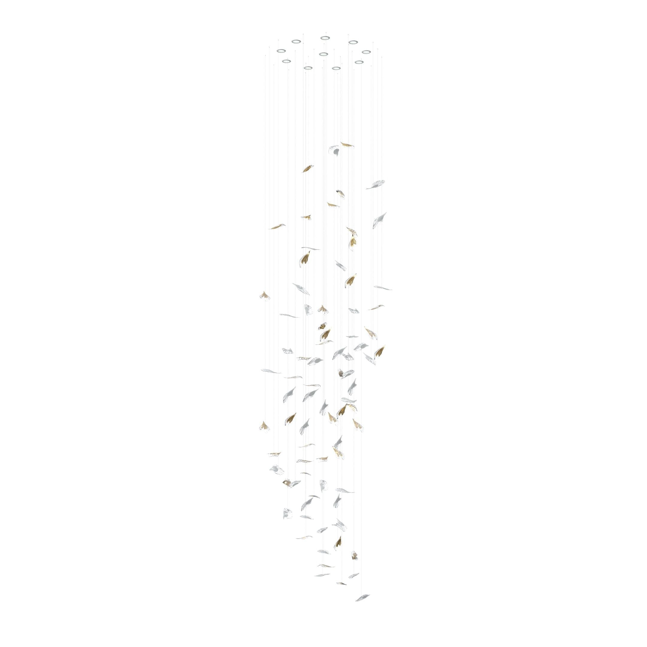 Galaxy Breezeleaf Meteor Shower Crystal Spiral Chandelier
