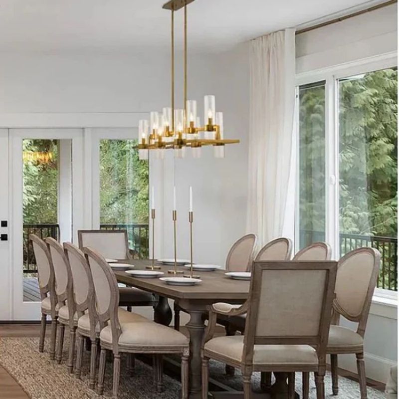 Bria Art Rectangle Chandelier - jchandelier