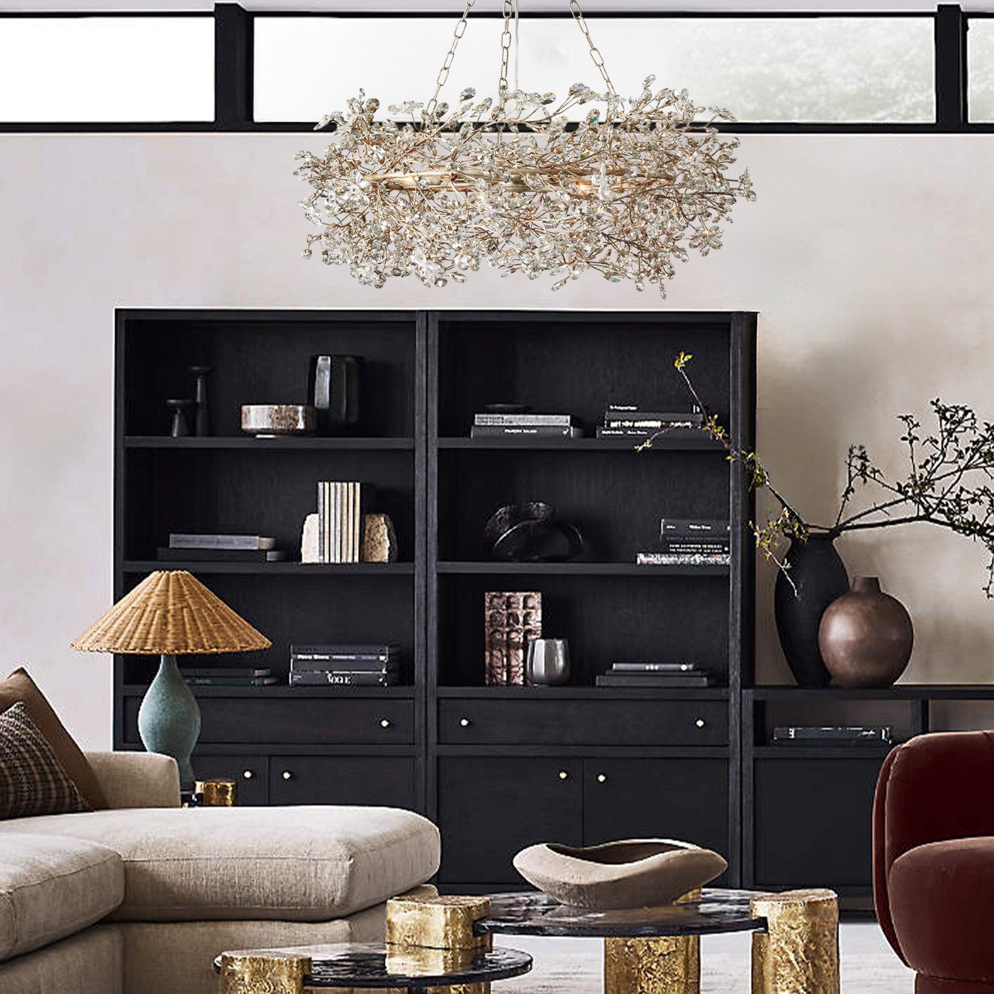 Fiore Crown Chandelier 39" 48" 60"