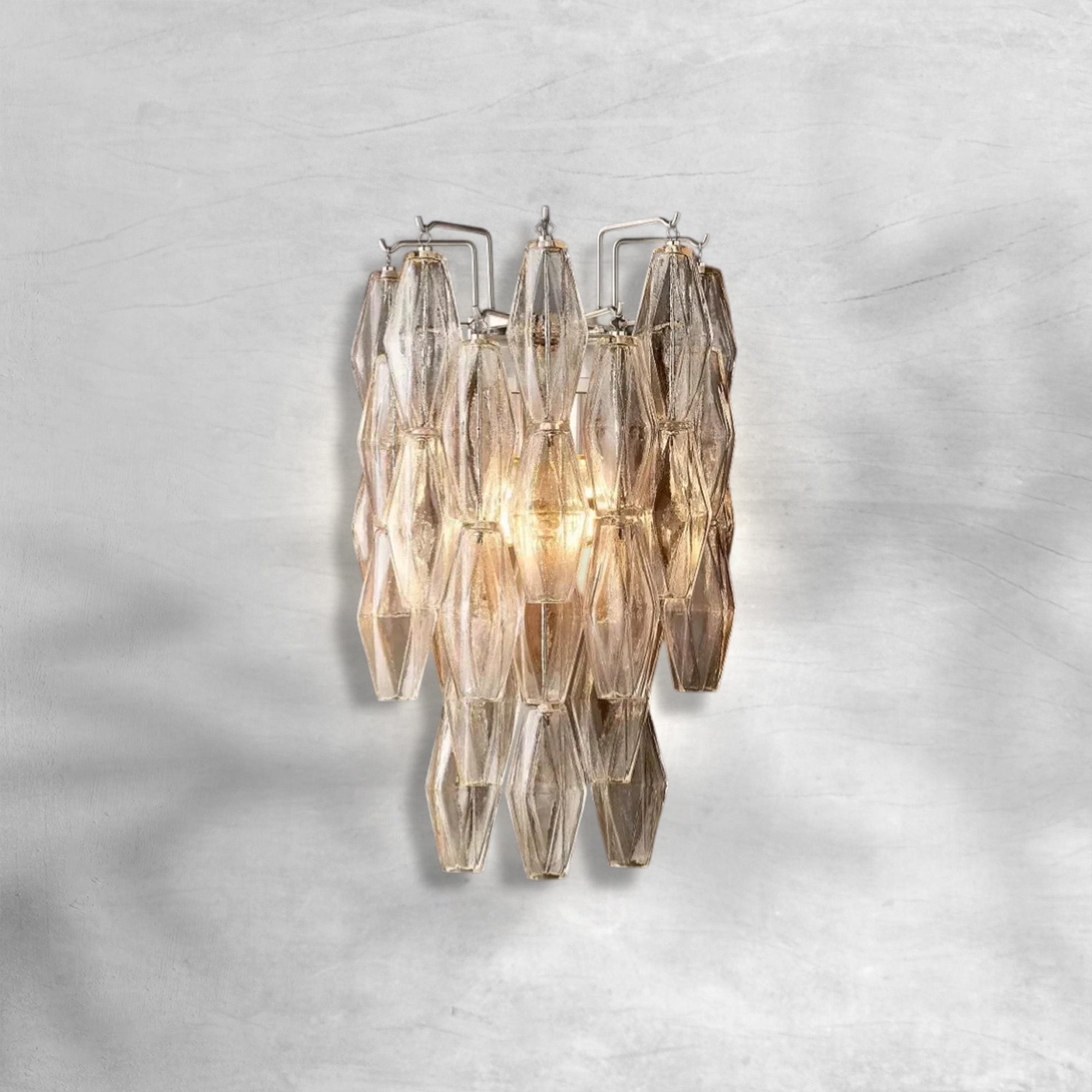 Chiaravalle Glass Short Wall Sconce