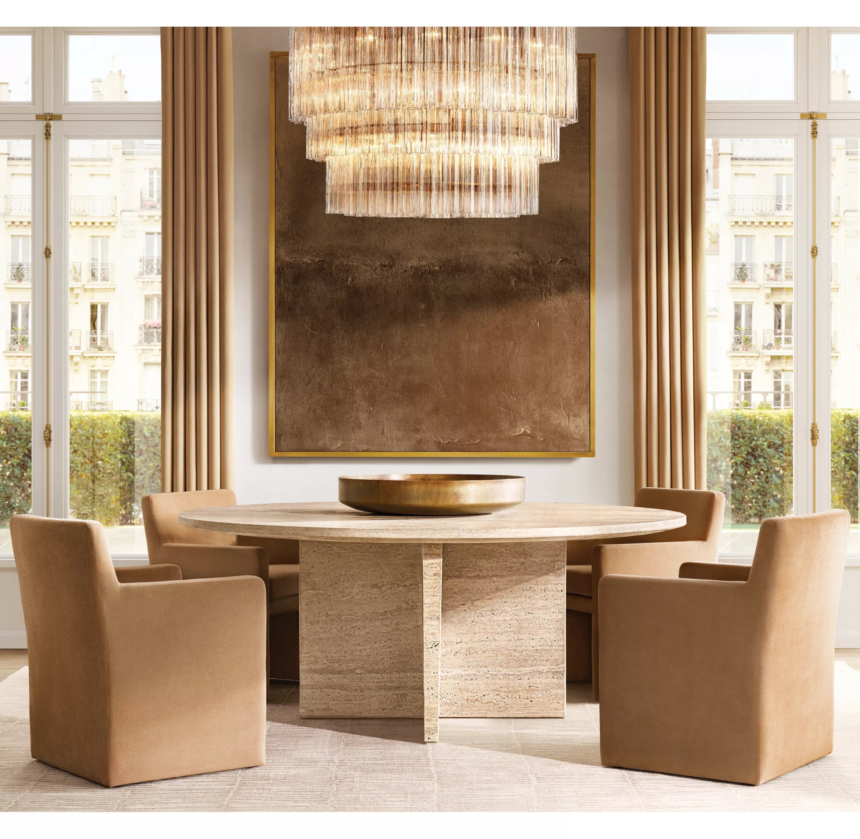 Caelo Round 3-Tier Chandelier 36″