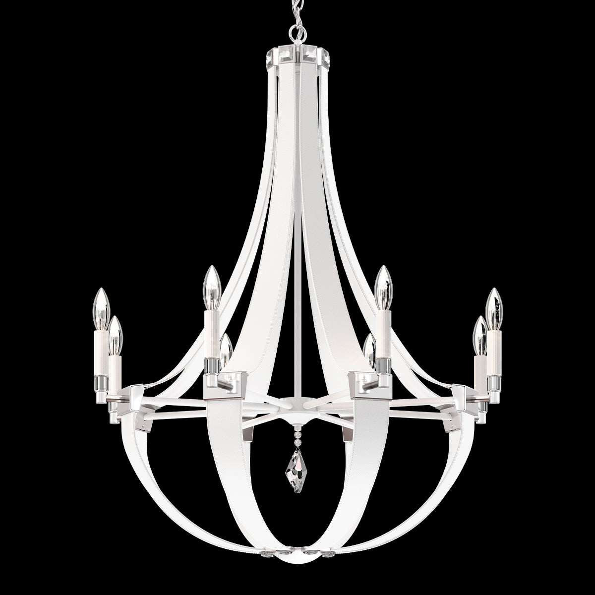 Crystal Empire Chandelier 30"