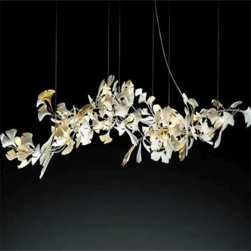 JC Eden Ginkgo Ceramic Luxury Branch Chandelier