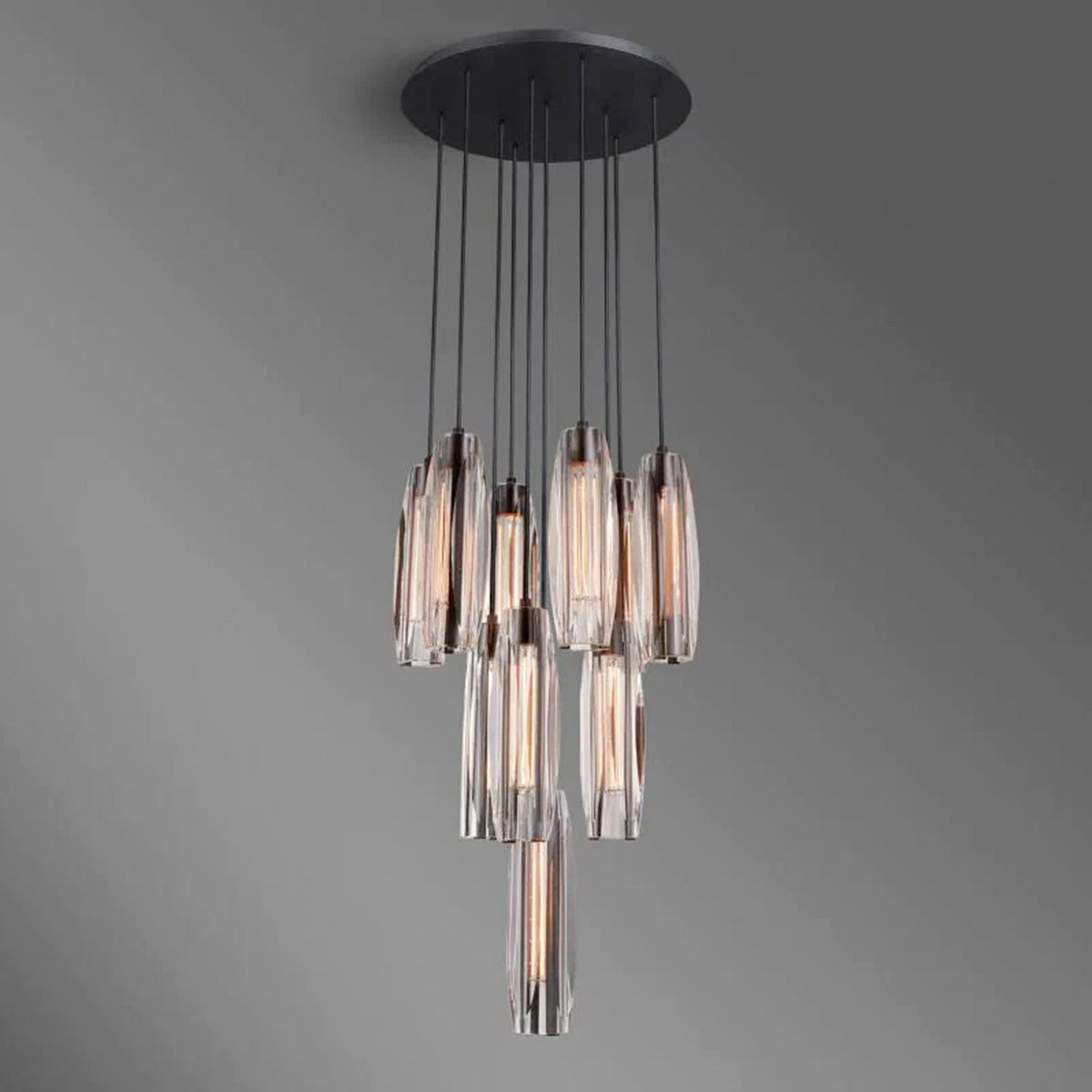 Chapt Crystal 10-Light Round Chandelier