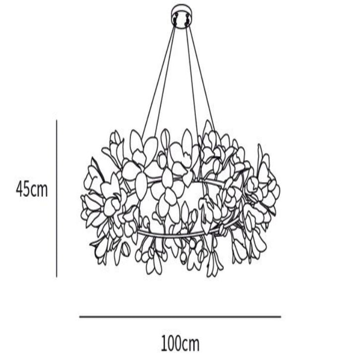 Flower Circular Blossom Chandelier