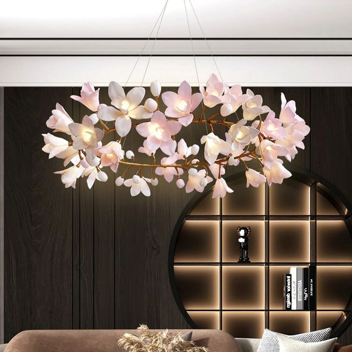 Flower Circular Blossom Chandelier