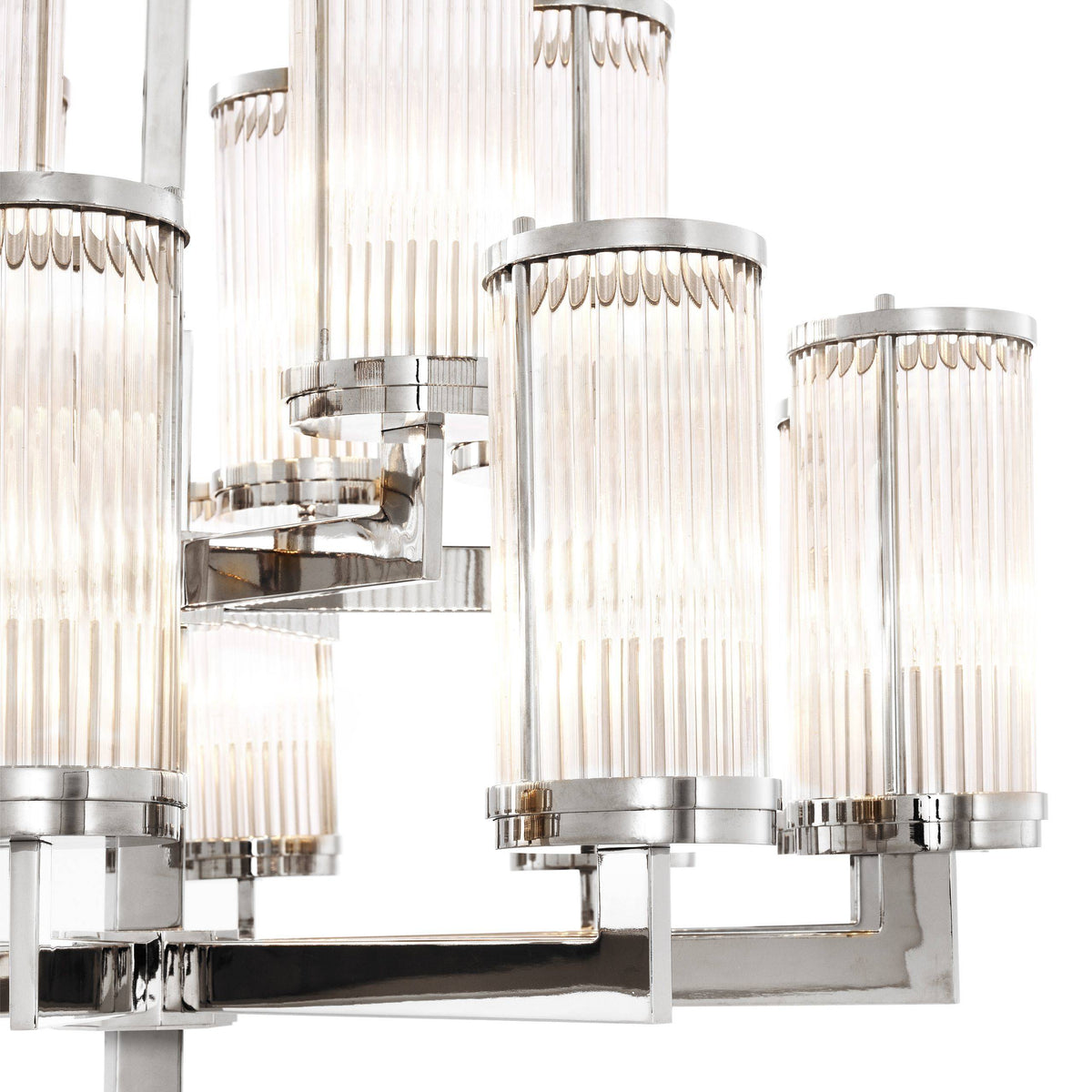 Claridges Modern Chandelier - Nickel