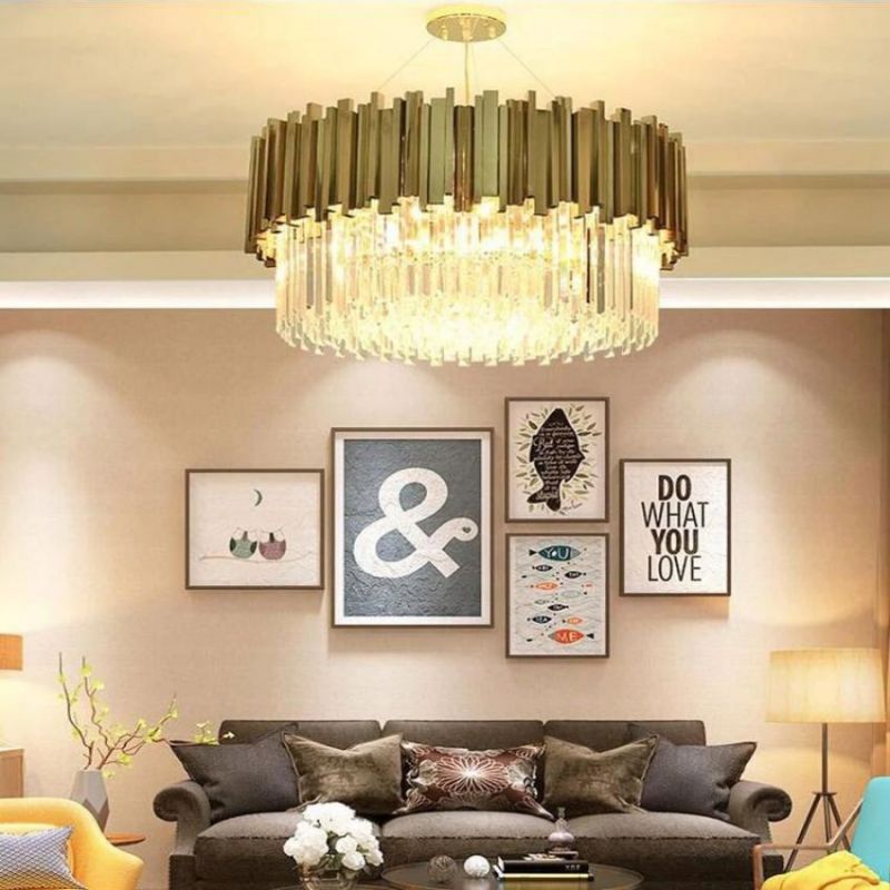 Natasha Charles Crystal Round Chandelier