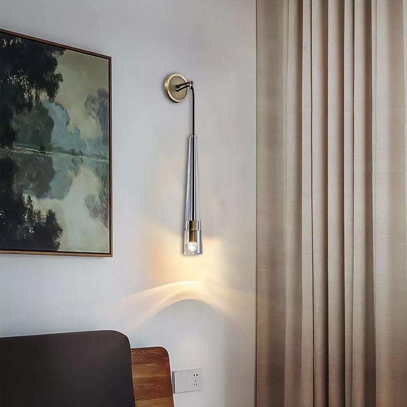JC Abner Crystal Small Wall Sconce