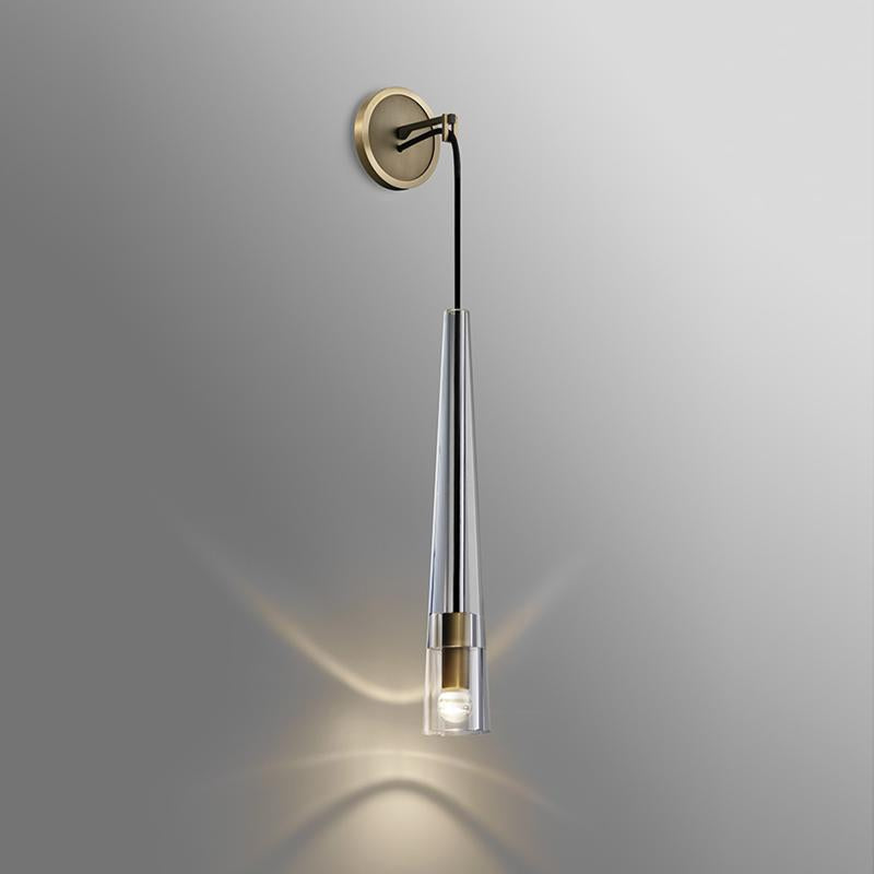 JC Abner Crystal Small Wall Sconce