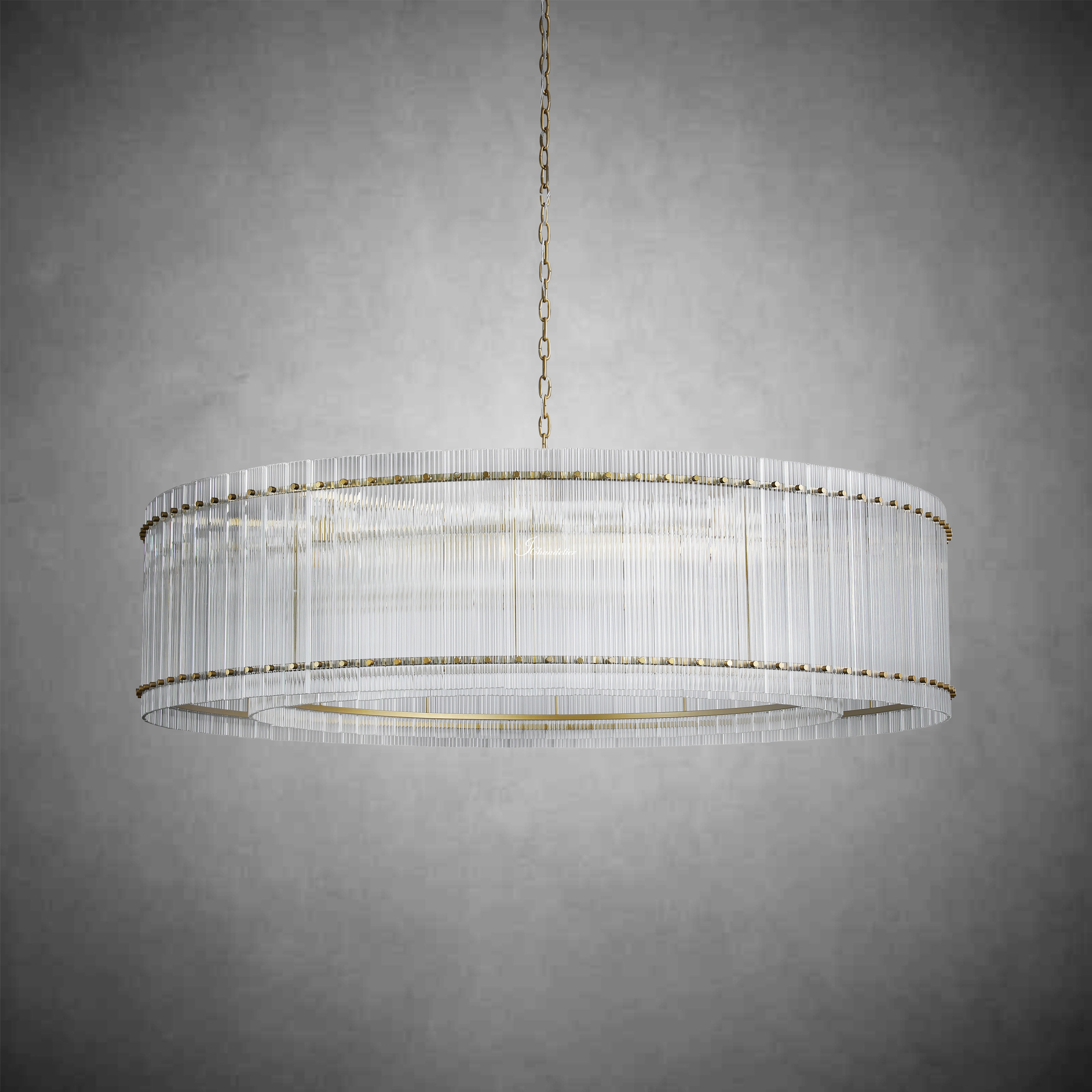 Sun Marcus Glass Round Chandelier 60"