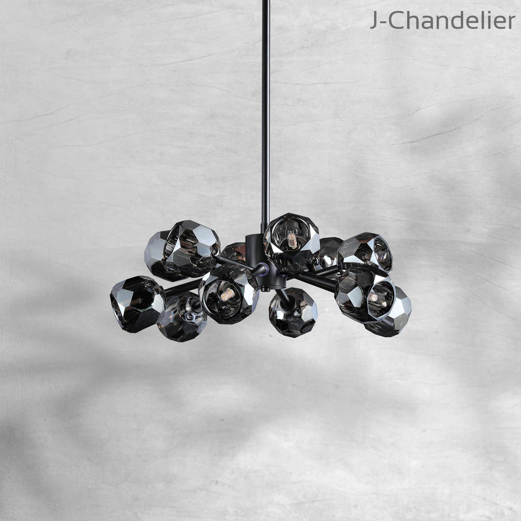 Bille De Crystal Round Chandelier 36"