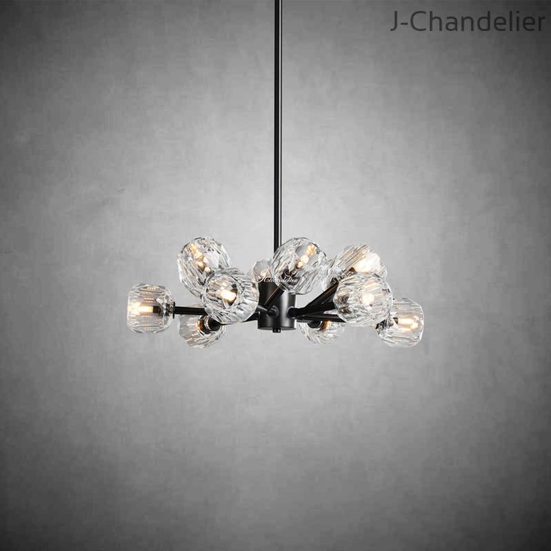 Bille De Crystal Round Chandelier 24"