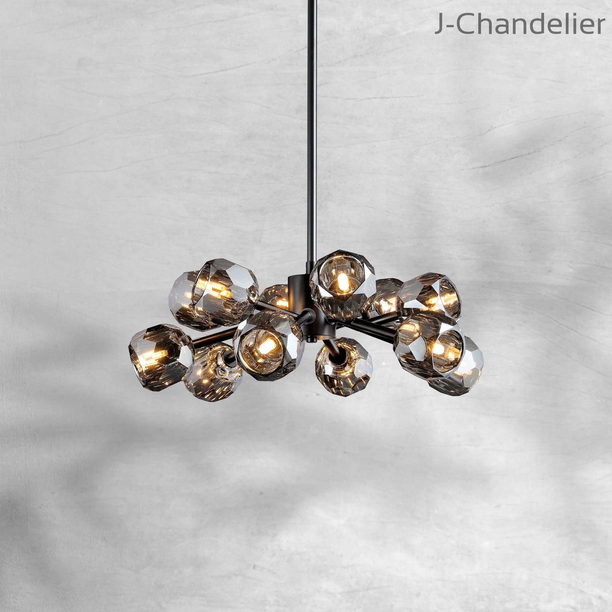 Bille De Crystal Round Chandelier 36"
