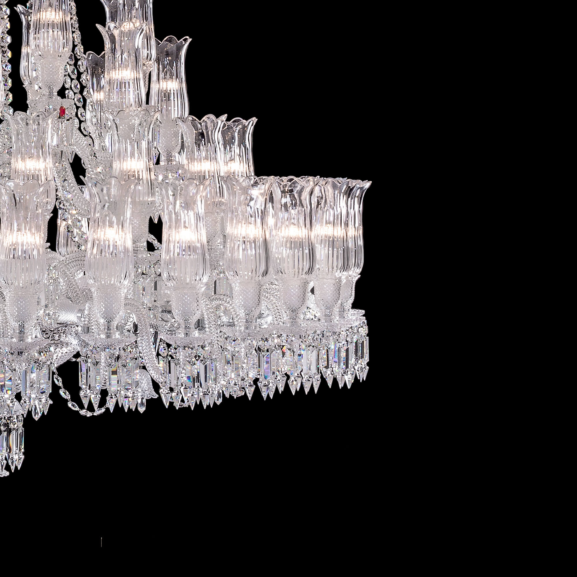 Huge 67 lights baccarat chandelier