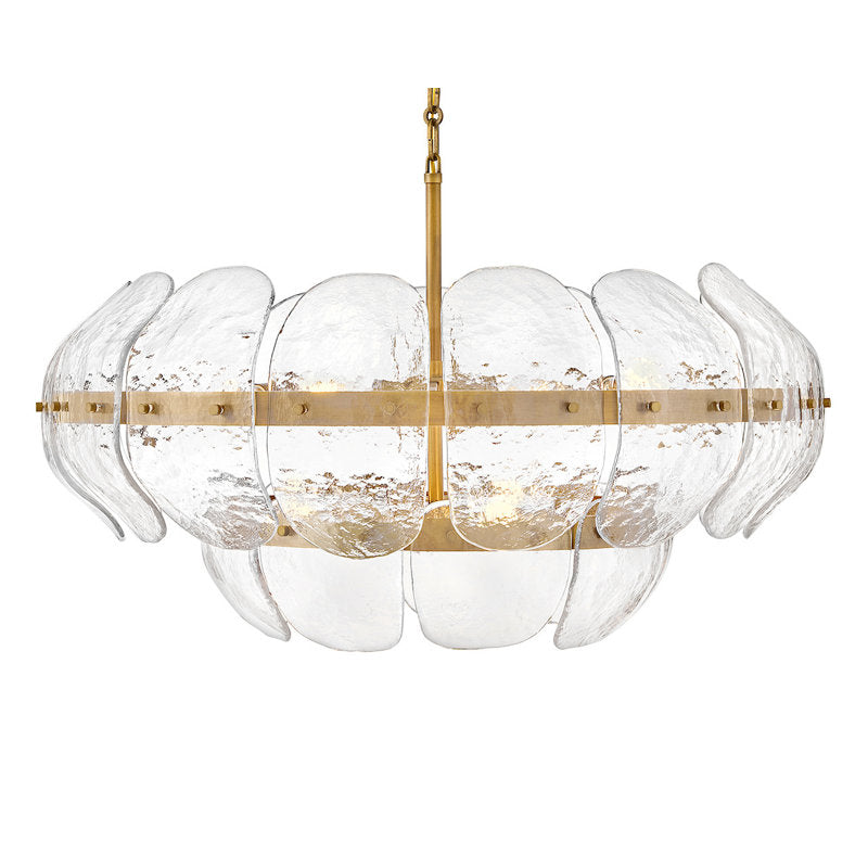 Lillia 9 - Light Steel Dimmable Chandelier