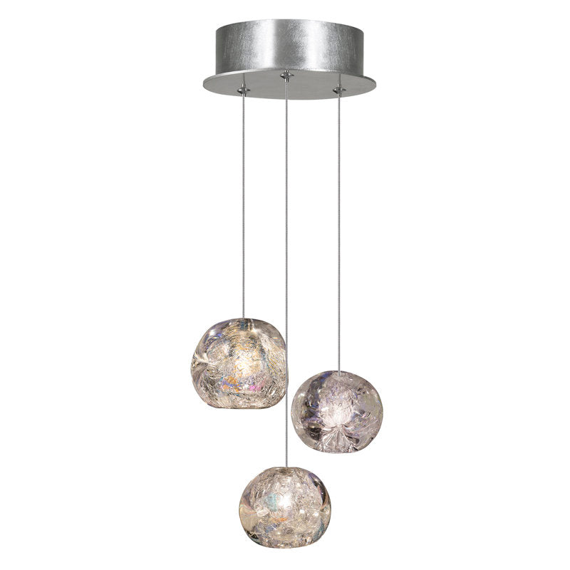Nature-inspired round crystal Chandelier