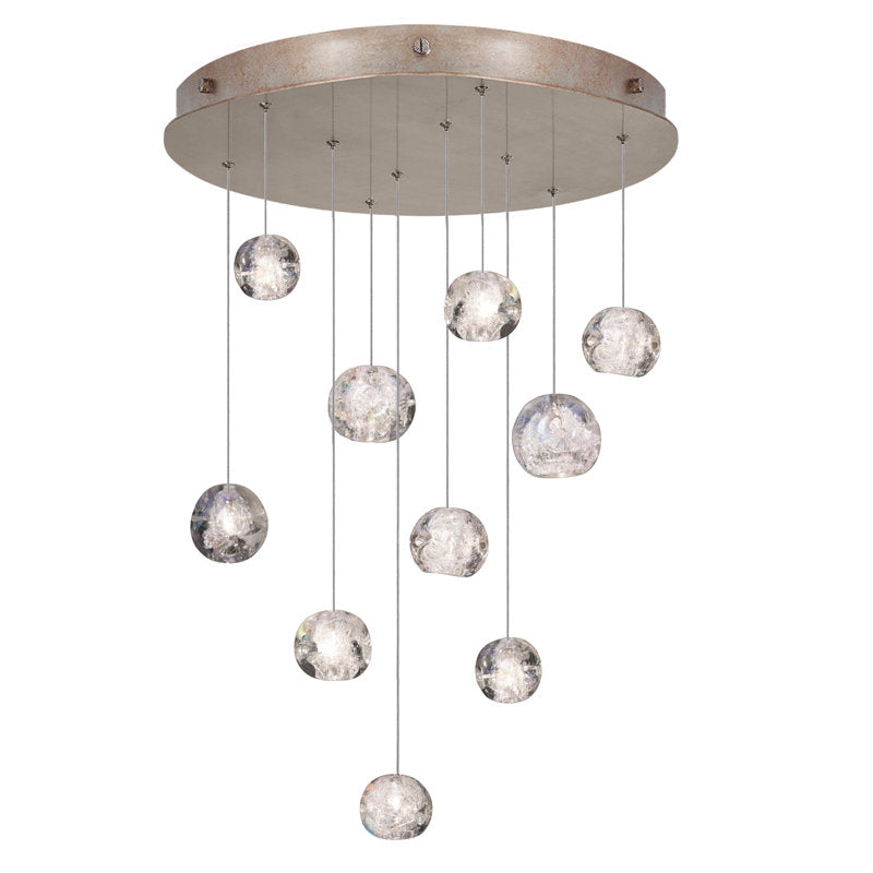 Nature-inspired round crystal Chandelier
