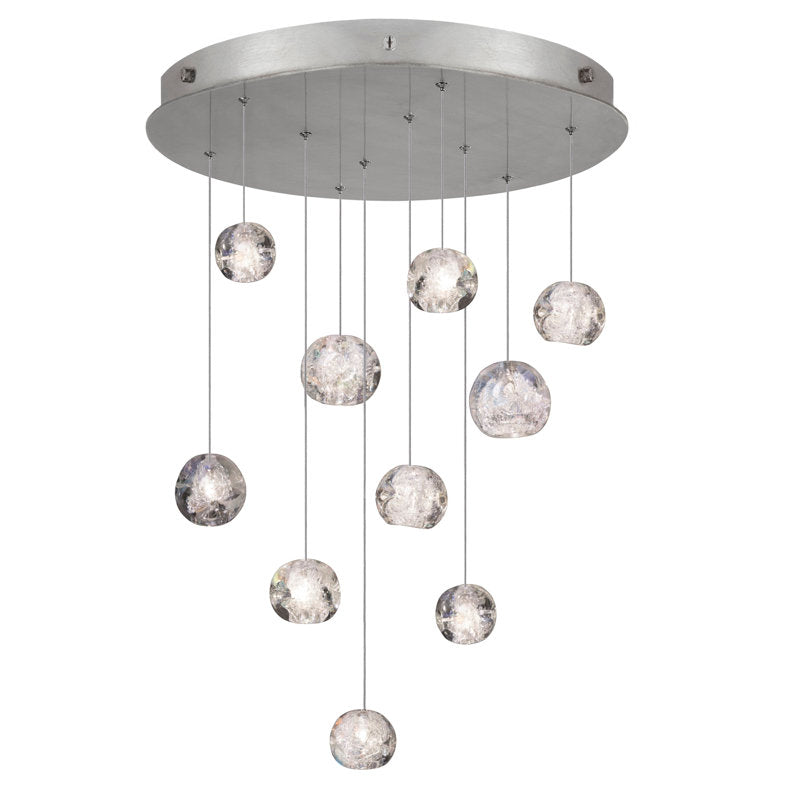 Nature-inspired round crystal Chandelier