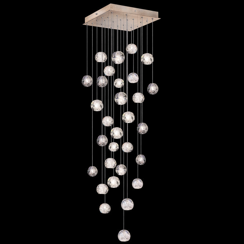 Vitrina Crystal Drop Orbs 30 Ball Large Chandelier - Merlin Lamps