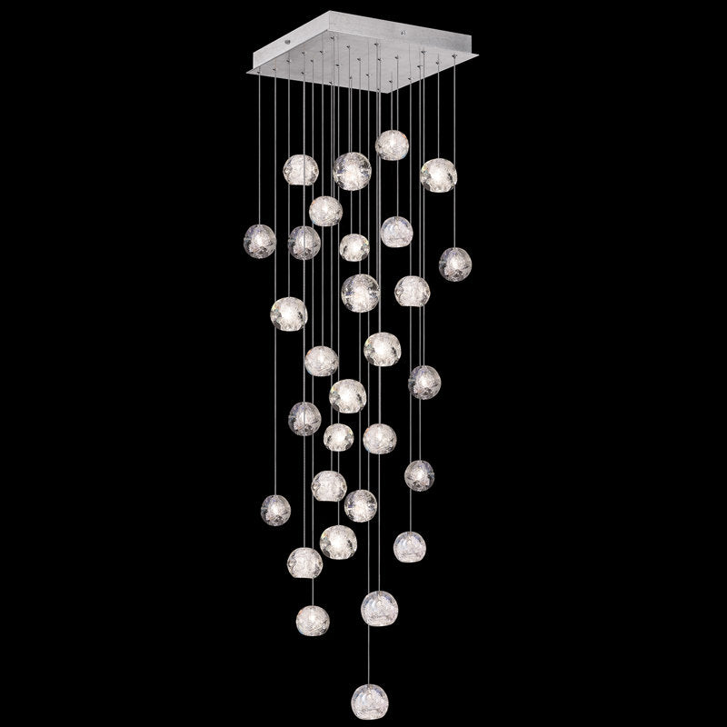 Vitrina Crystal Drop Orbs 30 Ball Large Chandelier - Merlin Lamps
