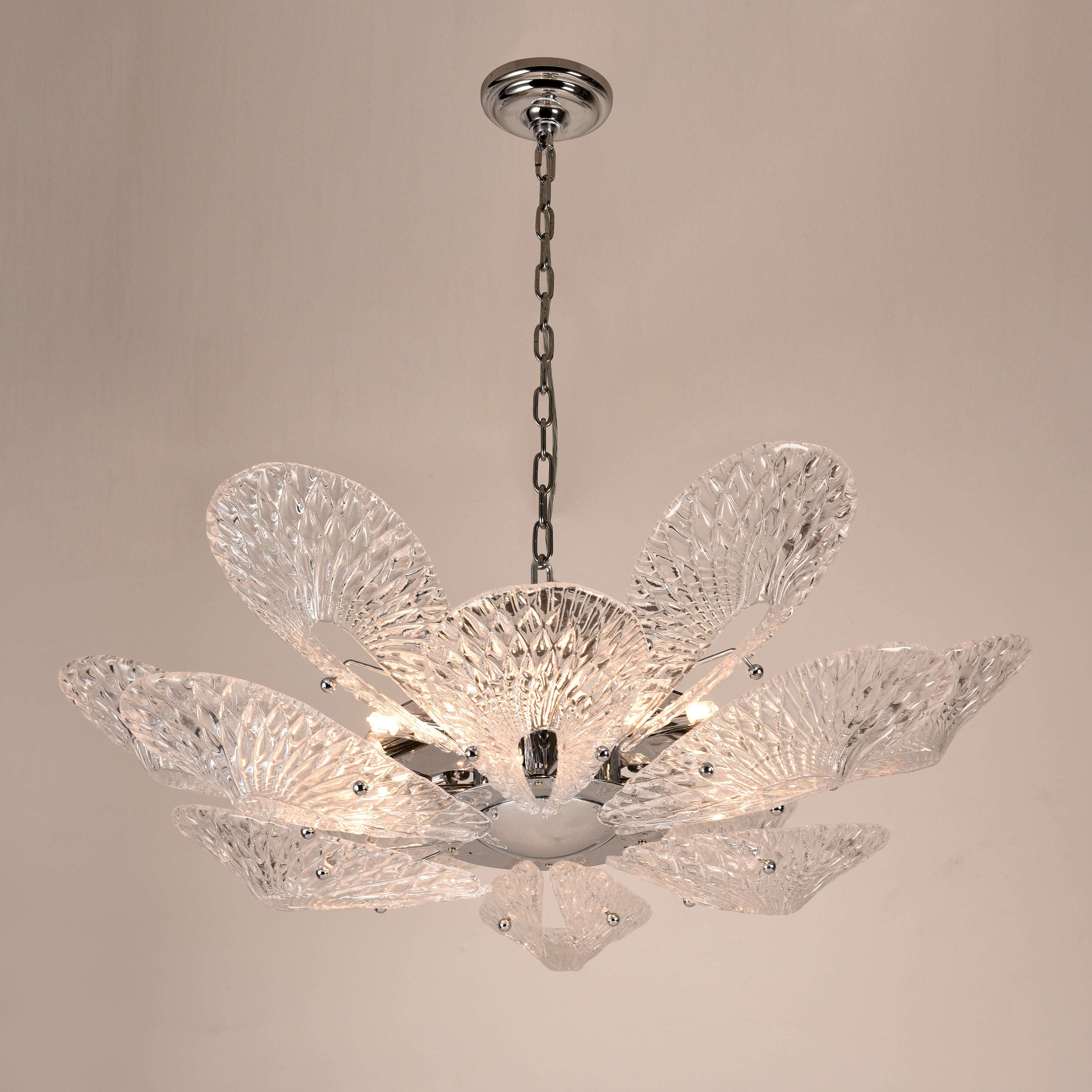 JC Bella Murano Glass Flower Chandelier