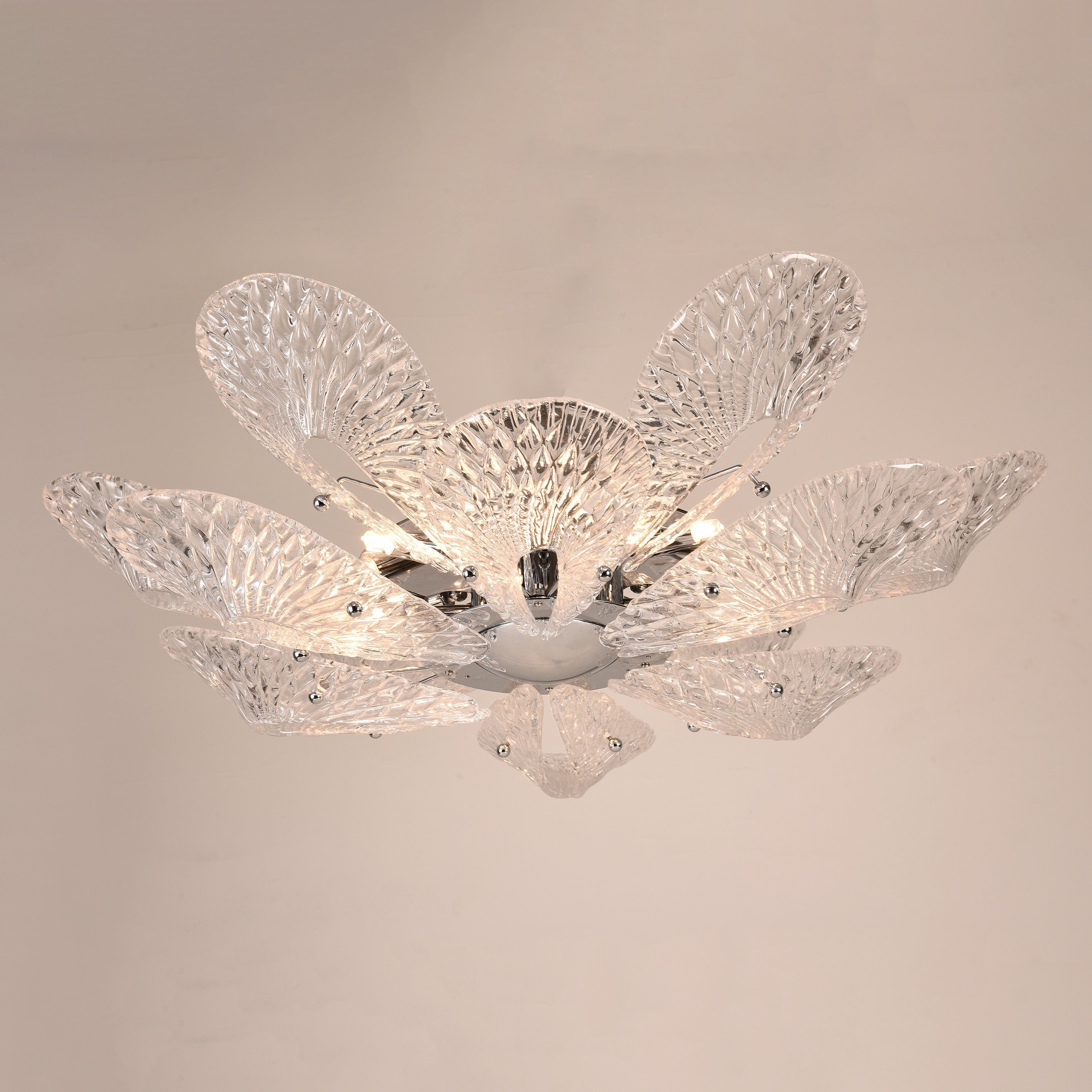 JC Bella Murano Glass Flower Chandelier