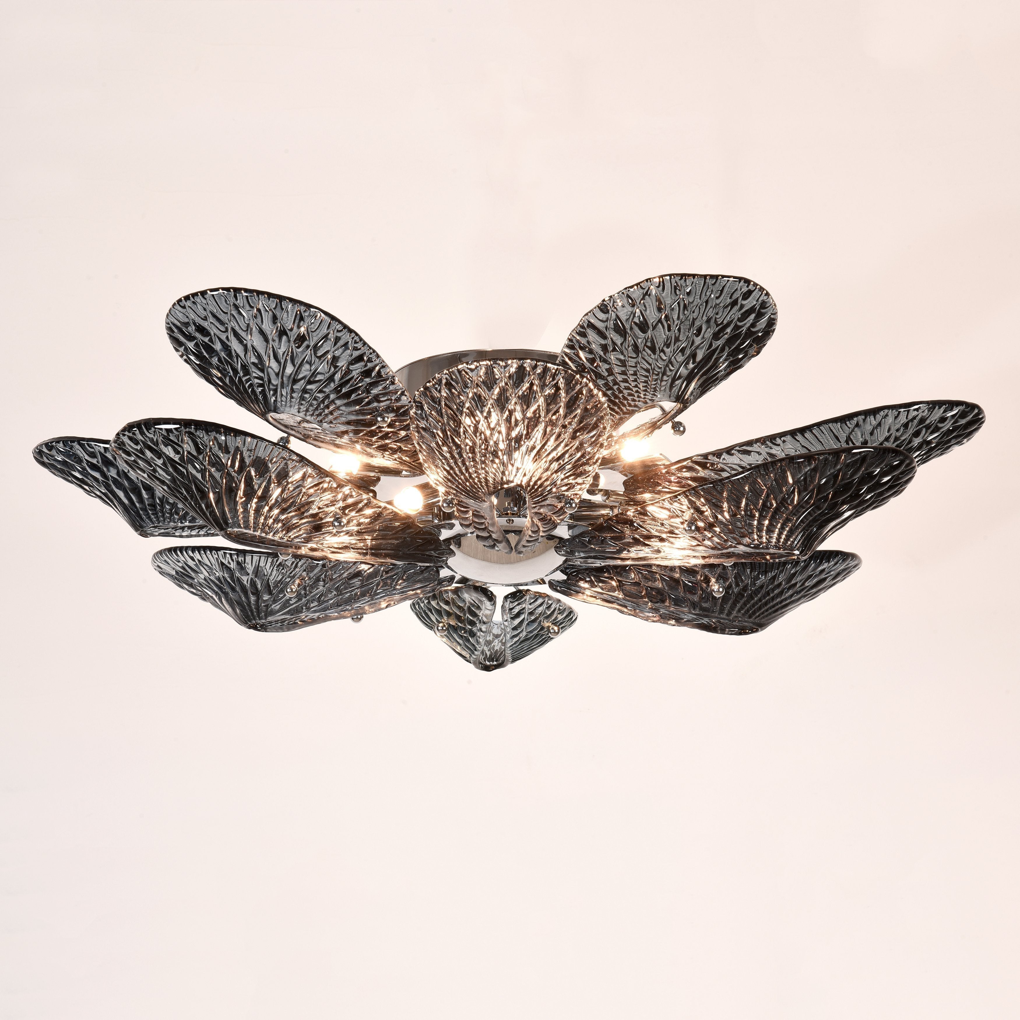 JC Bella Murano Glass Flower Chandelier