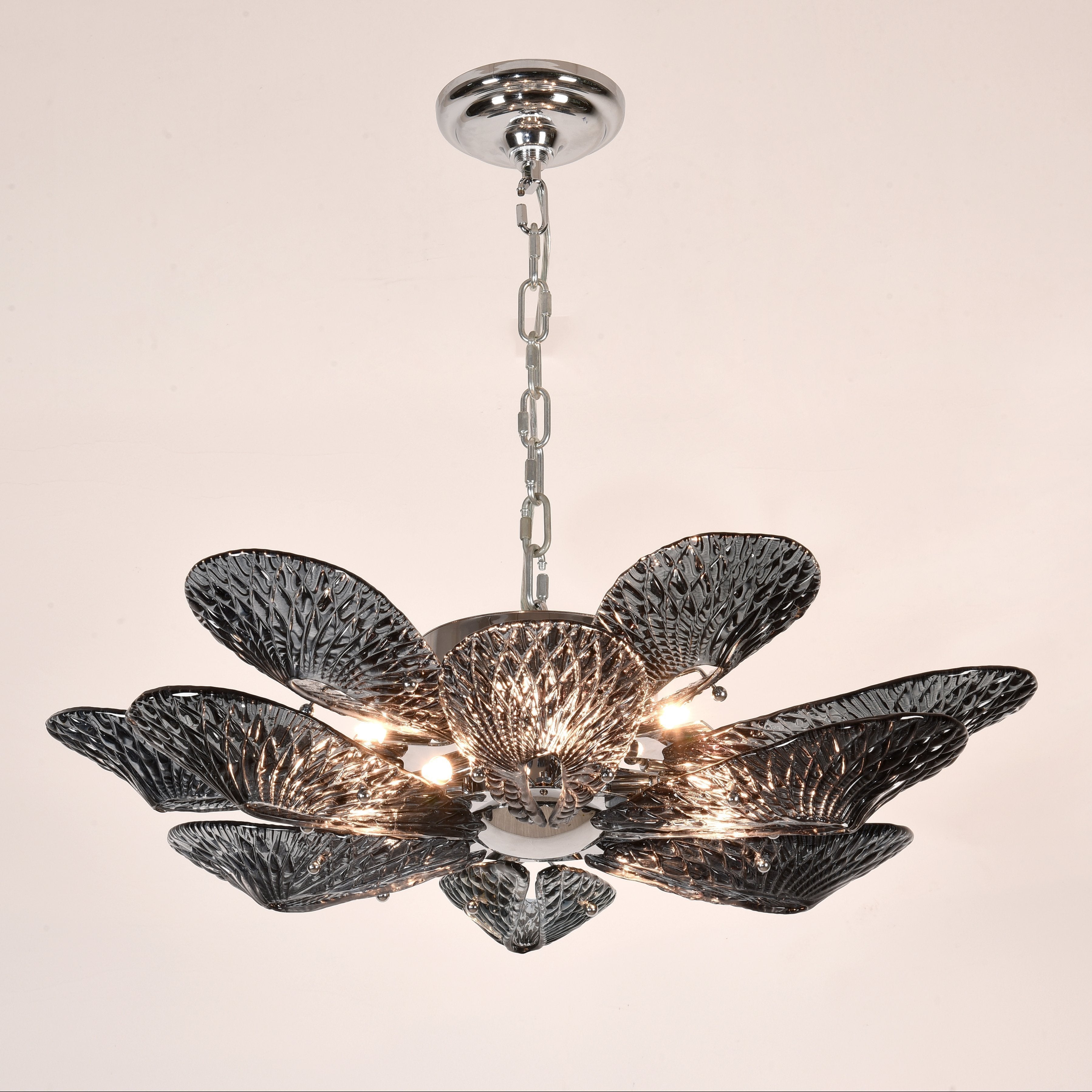 JC Bella Murano Glass Flower Chandelier