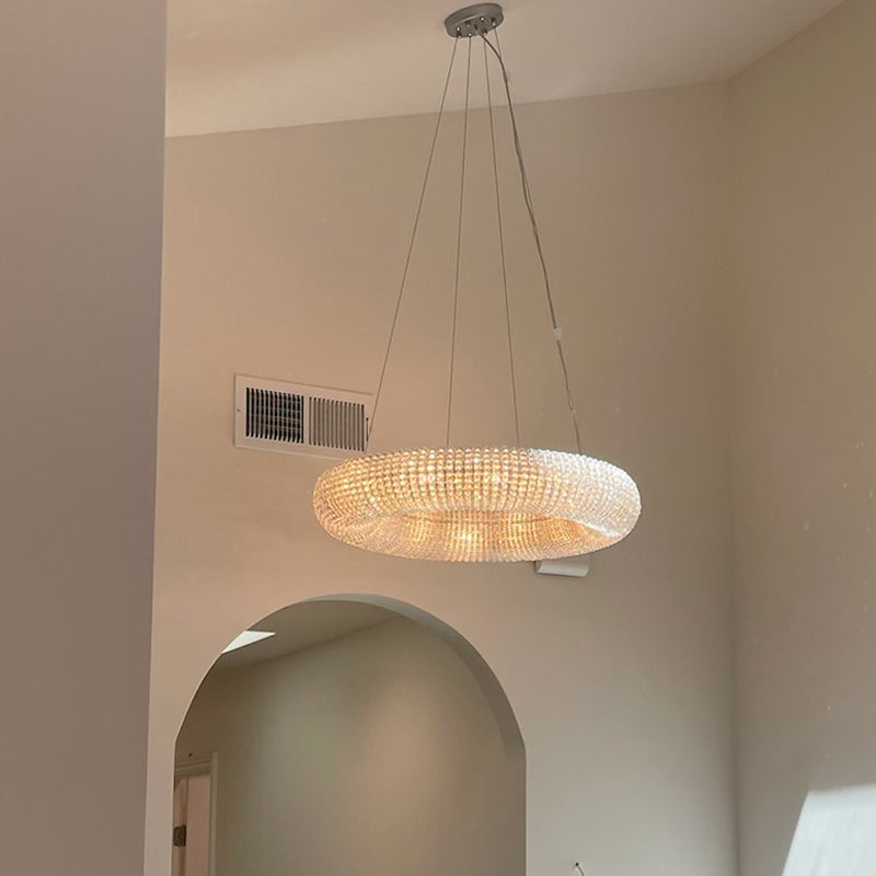 JC Halo Crystal Round Chandelier 32", 41", 60"