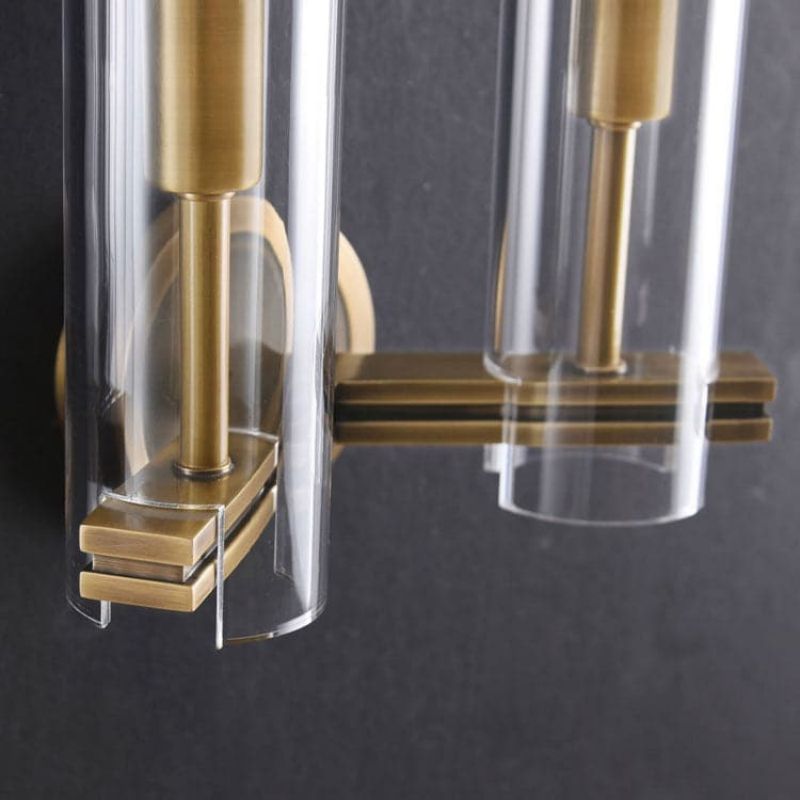 JC Kaleidoscope Double Head Wall Sconce, Brass
