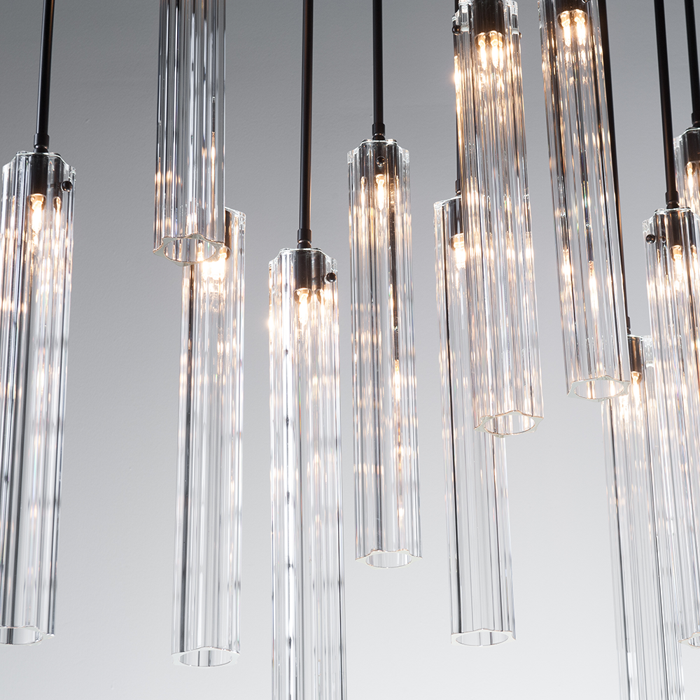 JC Multi Spot Glass Chandelier