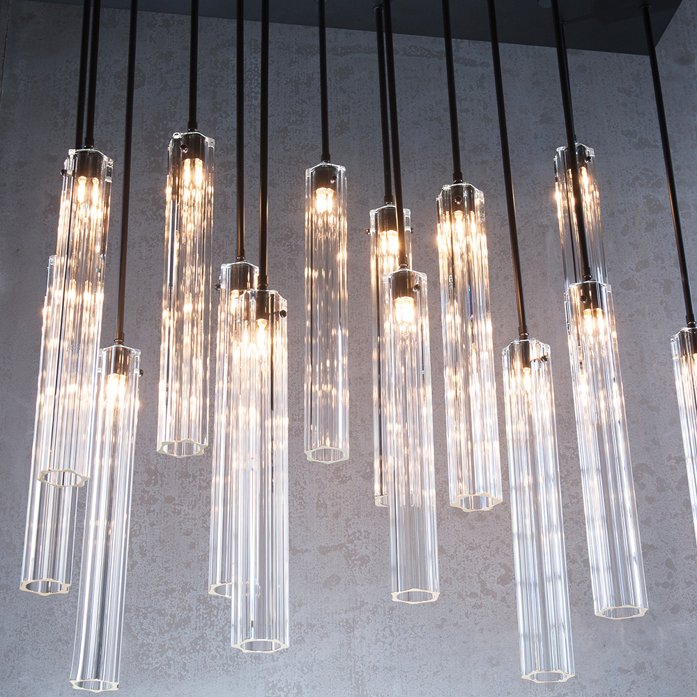 JC Multi Spot Glass Chandelier