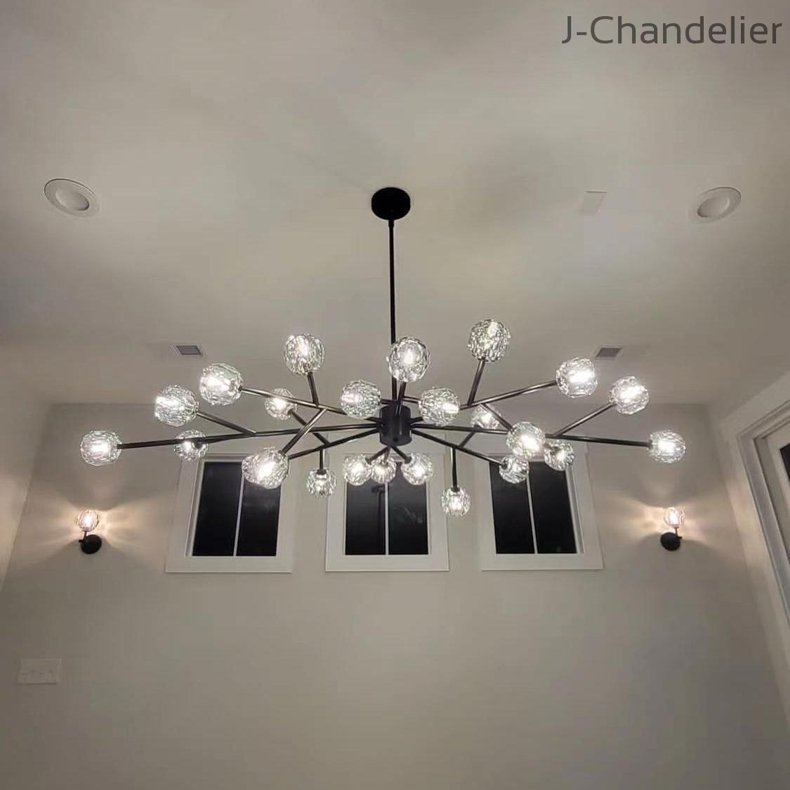 Bille De Crystal Round Chandelier 72"