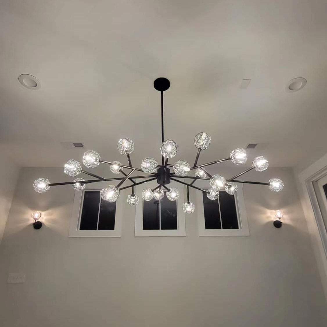Bille De Crystal Round Chandelier 72"