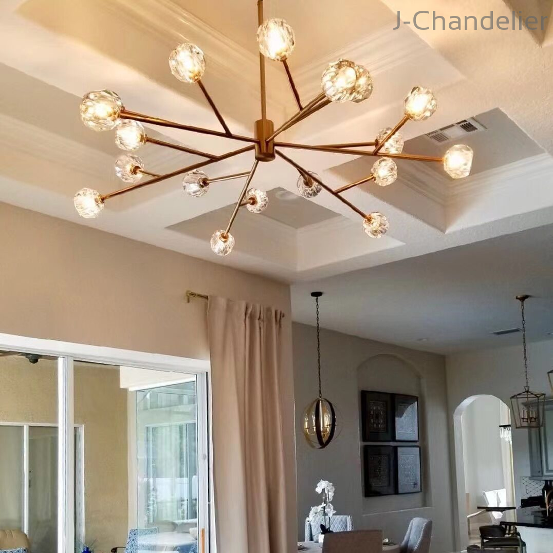 Bille De Crystal Round Chandelier 48"