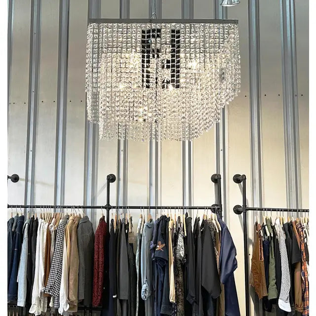 Fendi Modern Square Crystal Chandelier