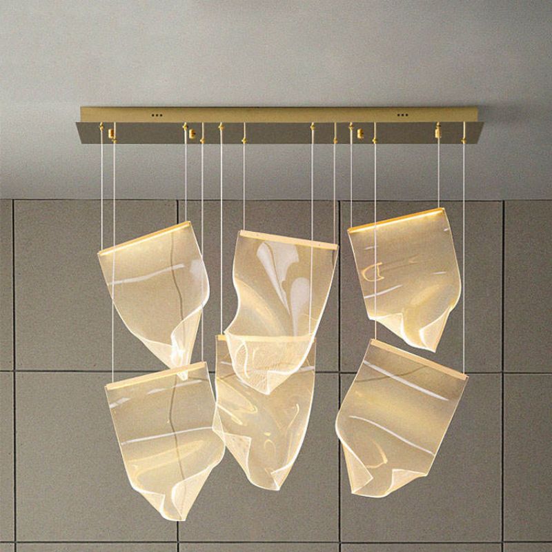 JC Flame Round Chandelier For Staircase