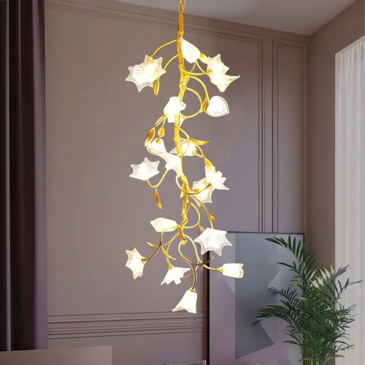 Flowers Craftsman Chandelier
