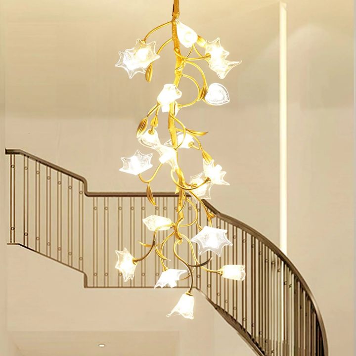 Flowers Craftsman Chandelier
