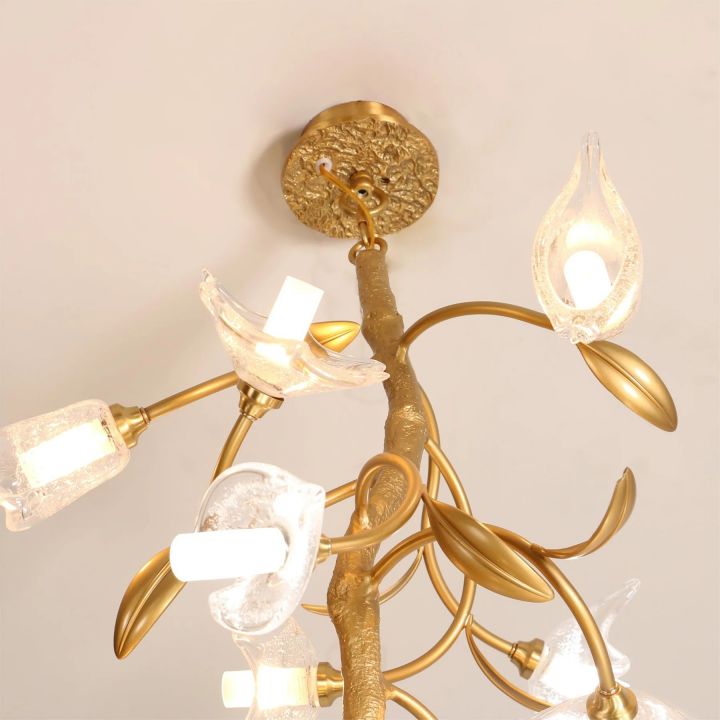 Flowers Craftsman Chandelier