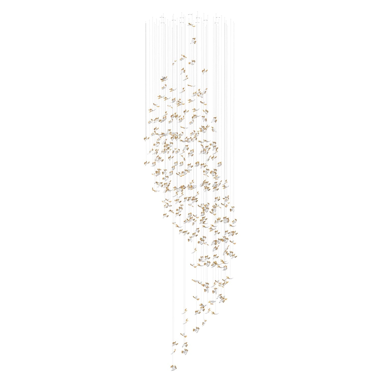Galaxy Frosted Petals Frozen Chandelier