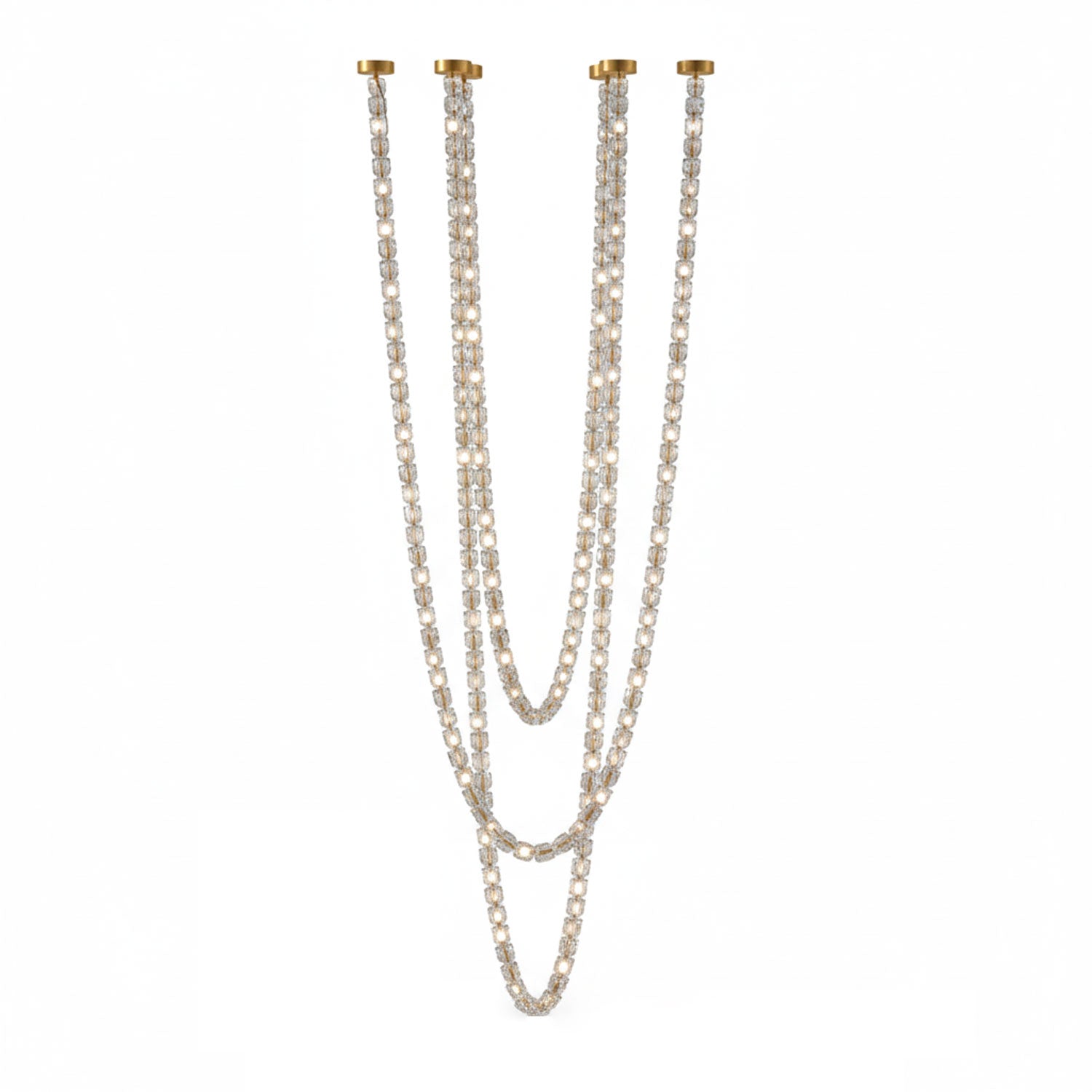 Gabriel Gold Crystal Chandelier