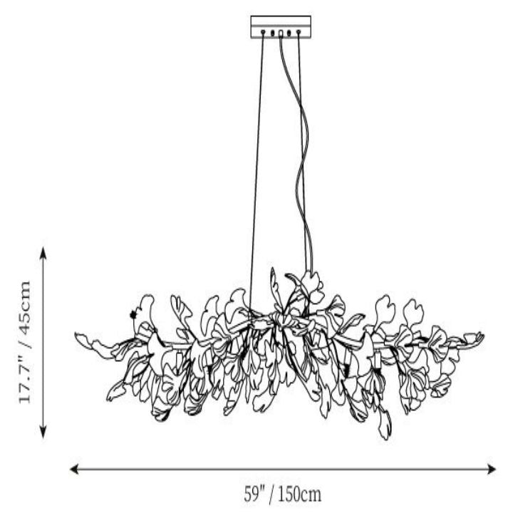 Gingko Chandelier Style C