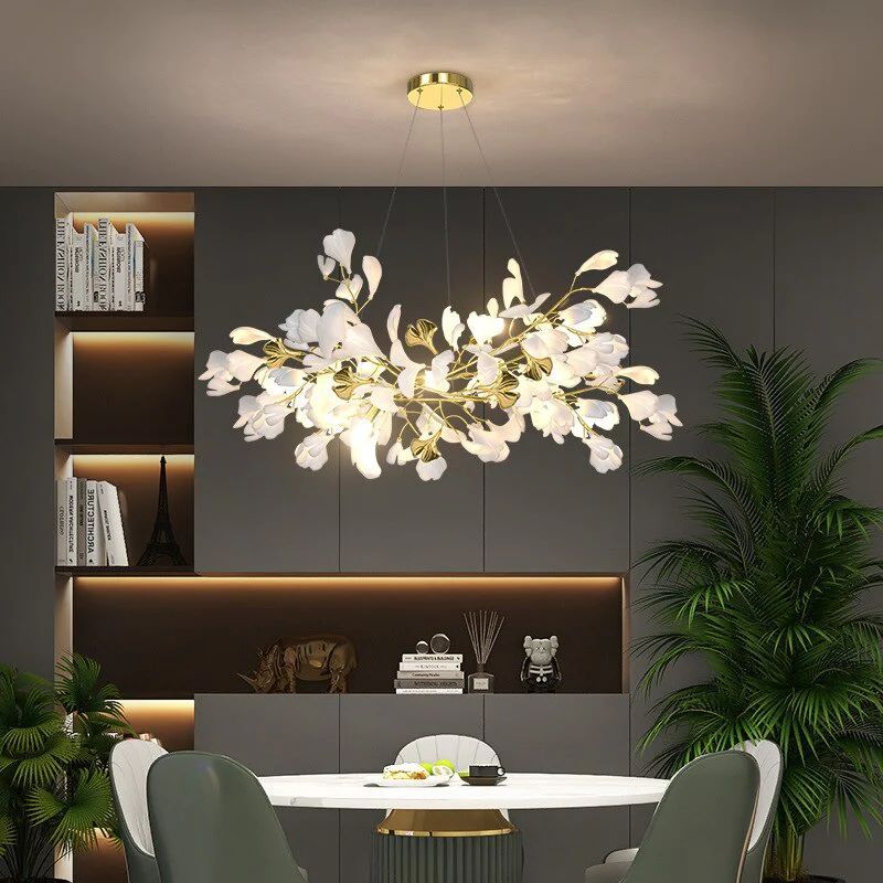 JC Ginkgo B Branch Chandelier