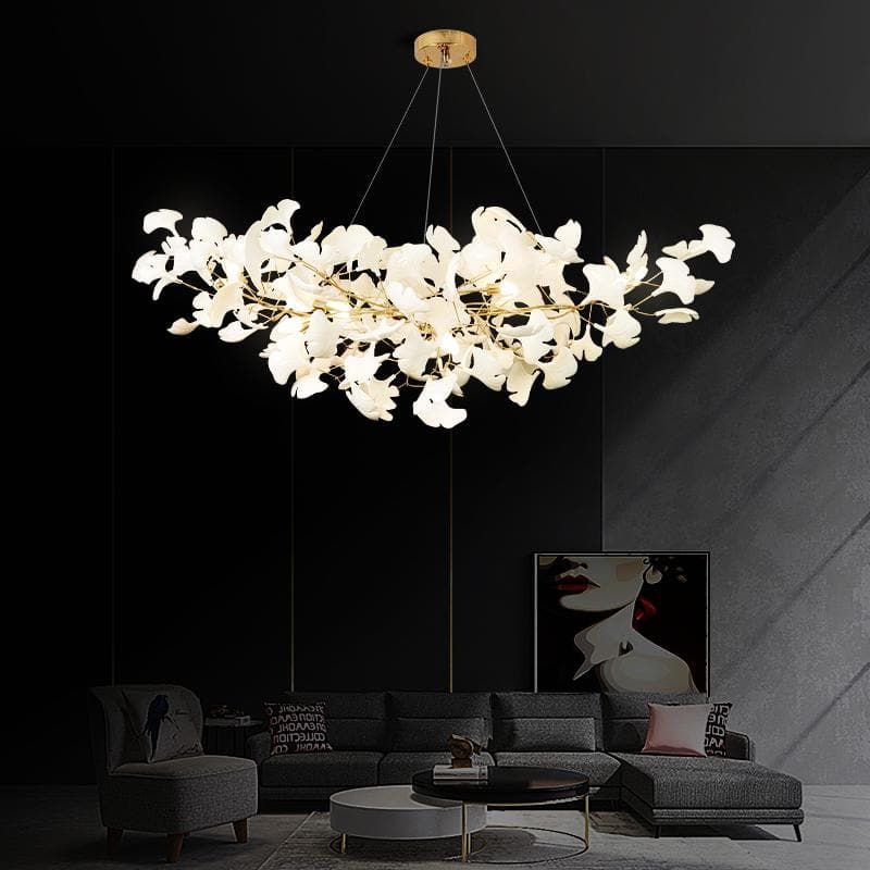 Ginkgo Ceramic Chandelier