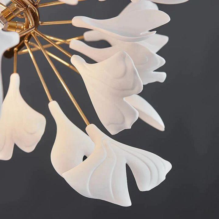 Ginkgo Rings Branch Chandelier - Melin Lamps